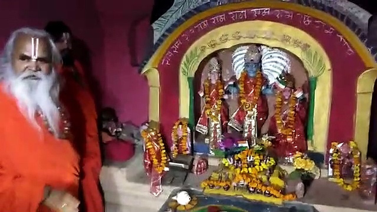 गोण्डा -राम जानकी मंदिर तिररे मनोरमा के नए महंत की ताजपोशी