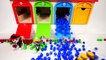 Learn Colors With Animal - Paw Patrol Tayo Garage Surprise Toys - Learn Colors with Wrong Heads Dropping Color for Toddlers