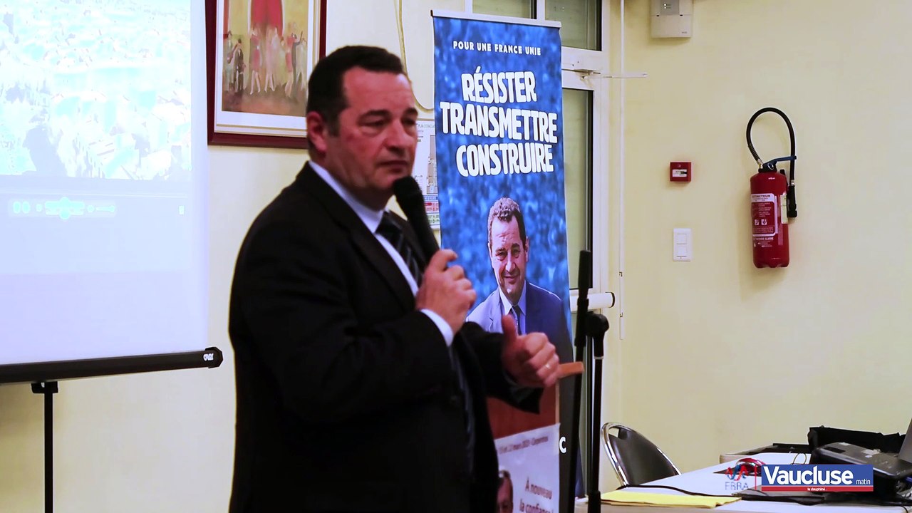 CARPENTRAS Jean-Frédéric Poisson soutient Bertrand de la Chesnais en prônant l'union des droites