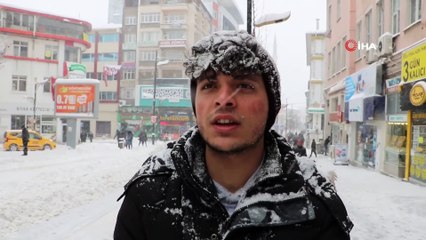 Kent Merkezinde Kar Kalınlığı 35 Santimetreye Ulaştı