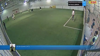 But de Quentin (14-7) - POMPIERS DE CHAUVIGNY Vs OPTIQUE LEBRUN - 11/02/20 20:00 - LIGUE 1