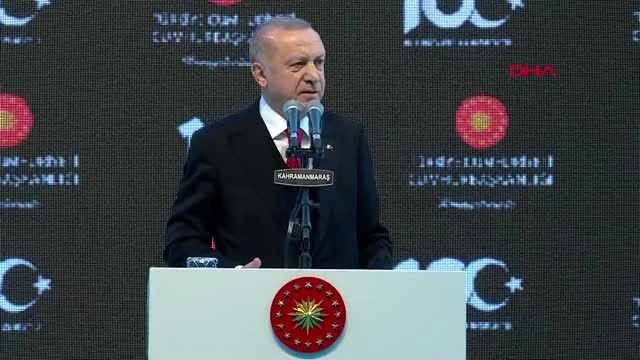 Kahramanmaraş cumhurbaşkanı erdoğan, kahramanmaraş'ın kurtuluşunun 100. yılı kutlamaları için kente...