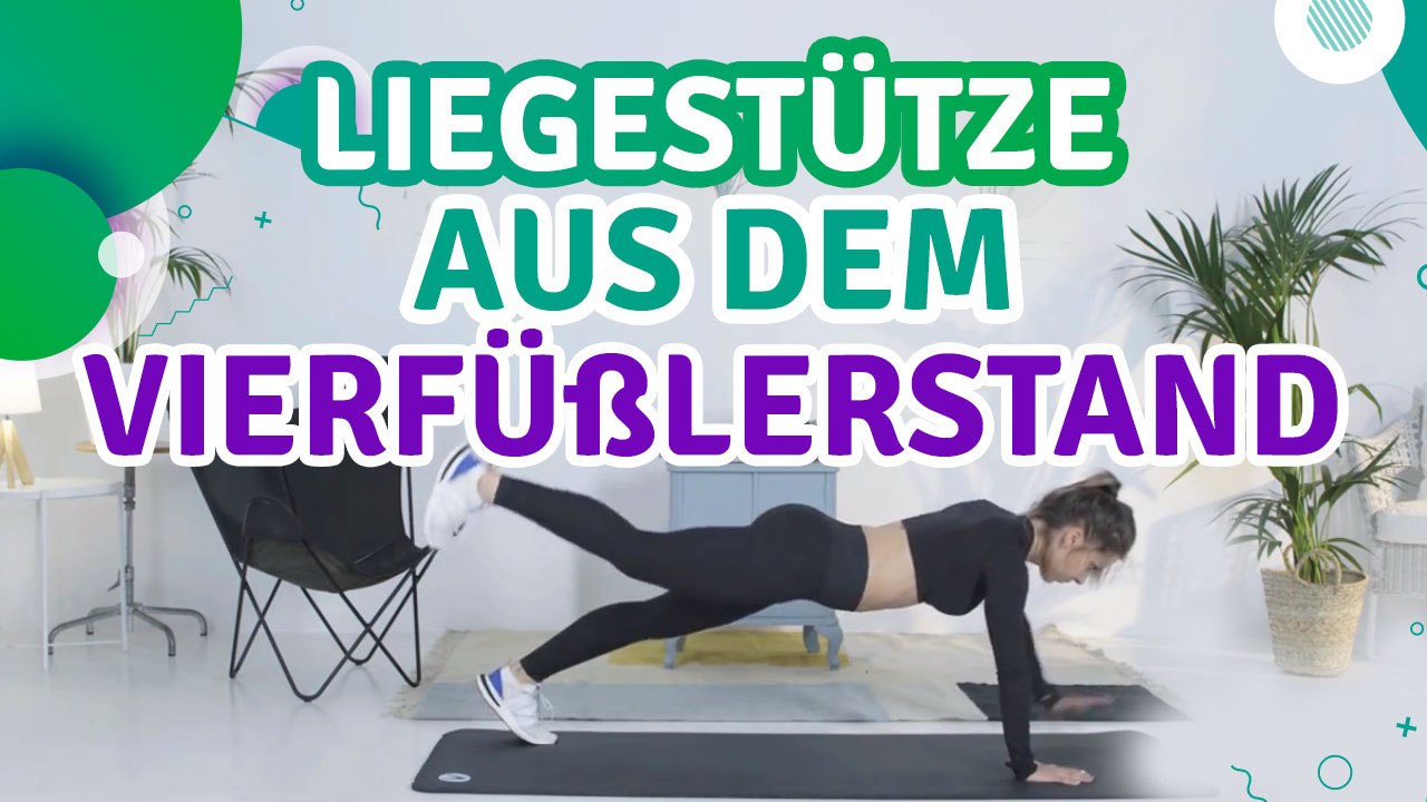 Liegestütze aus dem Vierfüßlerstand - Du Bist Fit