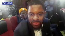 Deji Adeyanju speaks at Sowore's trial