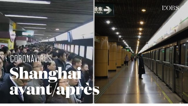 Les images de Shanghai, avant et après l'arrivée du coronavirus Covid-19