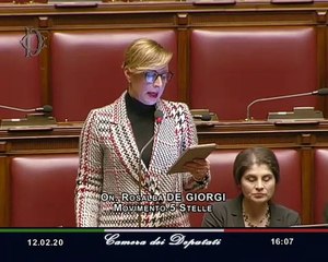 Rosalba De Giorgi - Intervento di fine seduta (12.02.20)
