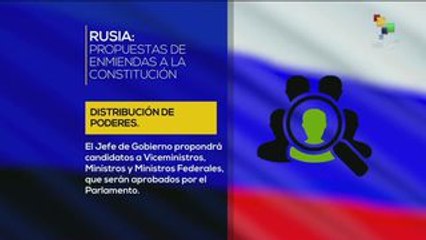 Rusia: discute Duma proyecto de Putin de enmiendas a la constitución