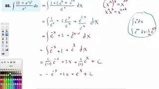 Quick and easy way to integrate (e6x+1)^2:e^x - Calculus explained right