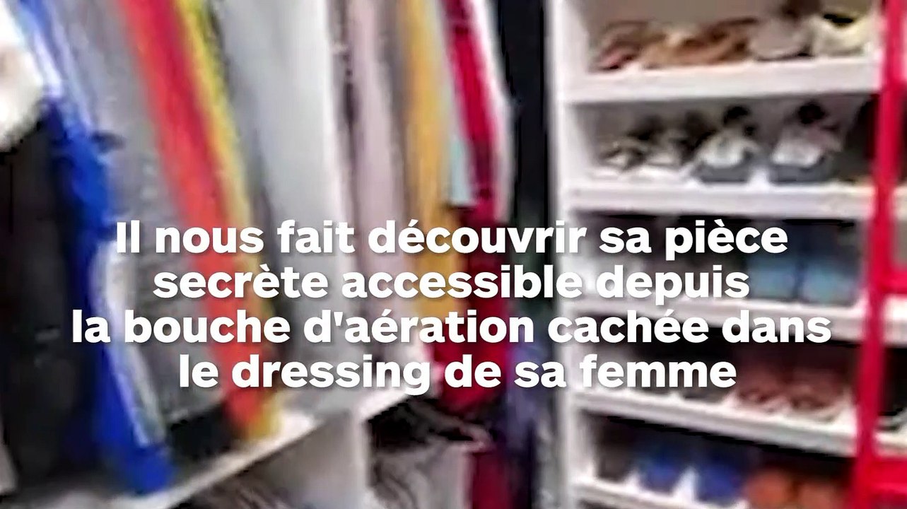 Il a construit un passage secret dans sa maison pour rejoindre sa salle de jeu