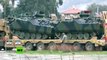 Turquía envía mas tanques a la frontera con siria para apoyar a sus grupos terroristas que están siendo derrotado por Siria