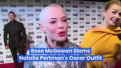 Rose McGowan Slams Natalie Portman's Oscars Outfit