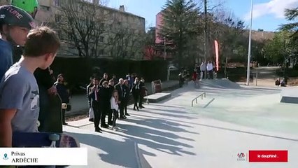 Privas : Inauguration du skatepark : les pros ont fait le show