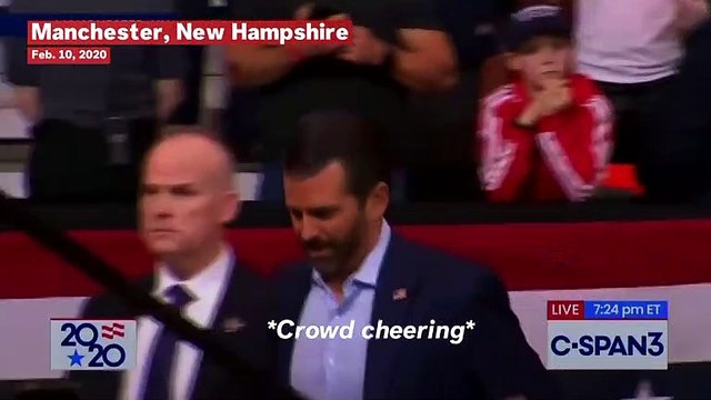 Donald Trump Jr. Greeted With Chants Of 'Forty-Six' At New Hampshire Campaign Rally
