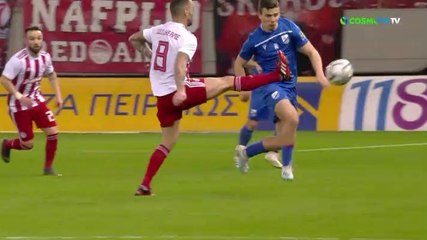 Η αποβολή του Ρόμανιτς - Ολυμπιακός 1-1 Λαμία 12.02.2020 [HD]