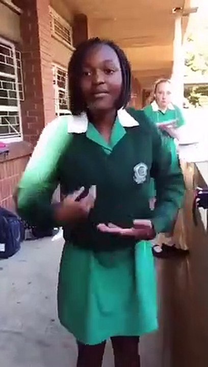 School Kids Practising Labantwana Ama Uber Dance Move