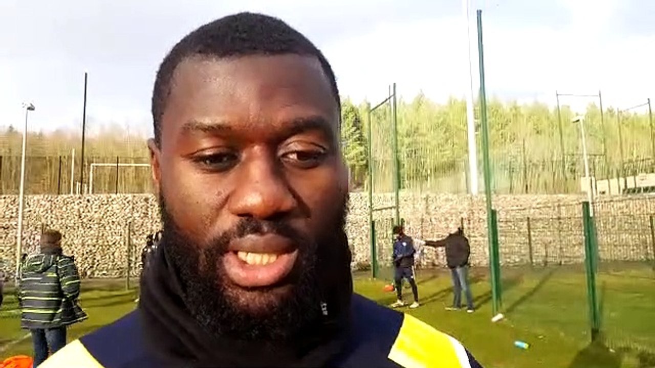 Interview de Guy Tapé, joueur d'Épinal, à la veille du match face à Saint-Etienne