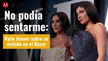 Kylie Jenner en el after party del Oscar ¡No podía sentarse por su vestido!