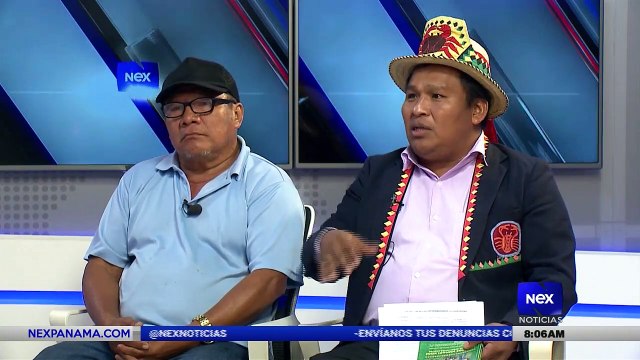 Entrevista al vocero de los caciques José Ellington y al cacique de Ngäbe-Buglé Rogelio Moreno - Nex Noticias