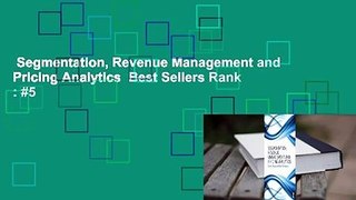 Segmentation, Revenue Management and Pricing Analytics  Best Sellers Rank : #5