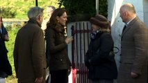 Kate comes face-to-face with a snake during farm visit