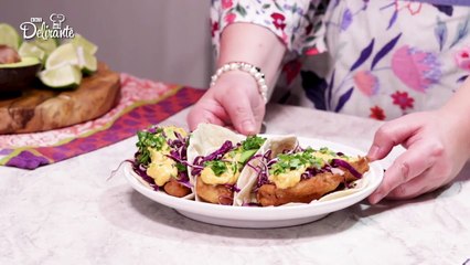 Tacos de pescado estilo Ensenada.