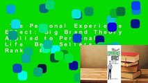 The Personal Experience Effect: Big Brand Theory Applied to Personal Life  Best Sellers Rank : #5