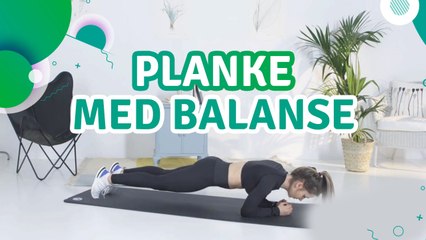 Planke med balanse - Trenings Glede