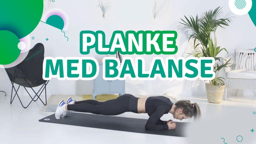 Planke med balanse - Trenings Glede