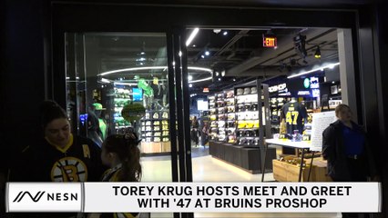 Torey Krug Hosts Meet And Greet With '47 At Bruins Proshop