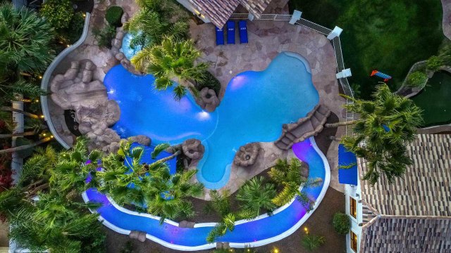 This Airbnb Comes With Its Own Lazy River and Swim-up Bar