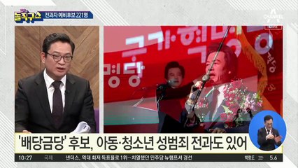 [핫플]허경영 ‘국가혁명배당금당’ 예비후보 전과자 수 ‘최다’