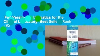 Full Version  Mathematics for the Clinical Laboratory  Best Sellers Rank : #2