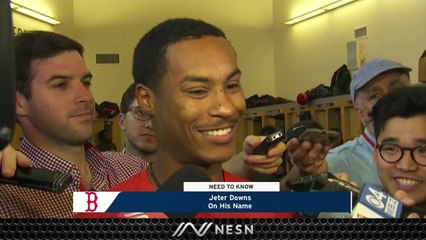 Jeter Downs Has Hilarious Reaction To First Experience With Media For Red Sox