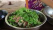 Cambodian food - banana flower salad with chicken - ញ៉មត្រយូងចេកសាច់មាន់​​ - ម្ហូបខ្មែរ