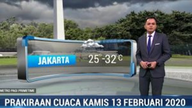 Prakiraan Cuaca Kamis 13 Februari 2020