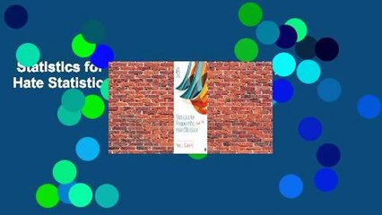 Statistics for People Who (Think They) Hate Statistics  Review