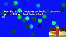 About For Books  Lectures on Public Economics: Updated Edition  Best Sellers Rank : #2