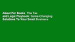 About For Books  The Tax and Legal Playbook: Game-Changing Solutions To Your Small Business