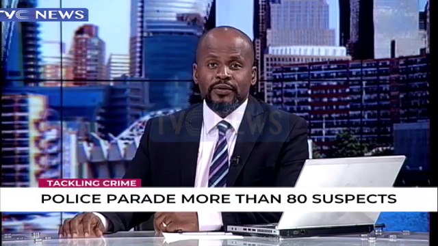 Police parade more than 80 suspected criminals in Delta