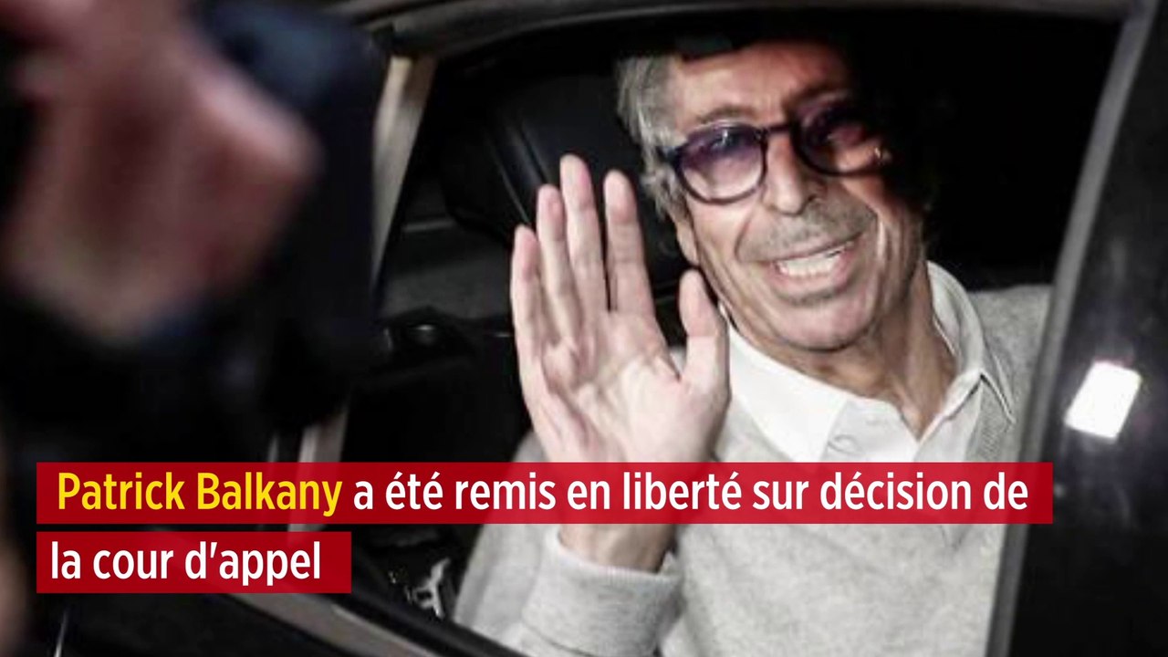 Patrick Balkany a été remis en liberté sur décision de la cour d'appel