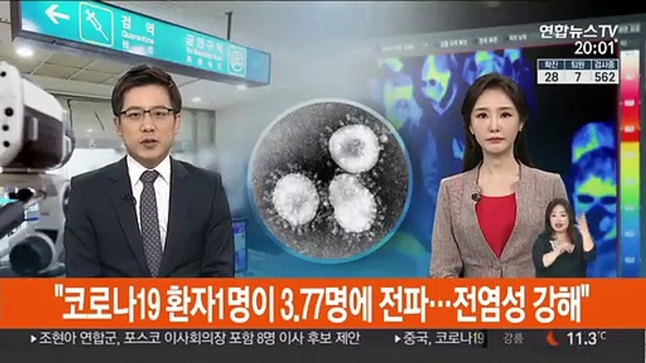 "코로나19 환자1명이 3.77명에 전파…전염성 강해"