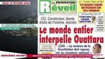 Le Titrologue du 13 février 2020 - CEI, constitution, liberté, droite de l’homme, élection - le monde entier interpelle Ouattara