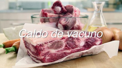 Receta de caldo de vacuno
