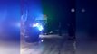Kardan mahsur kalan ambulans ve araçlar özel idare ekiplerince kurtardı