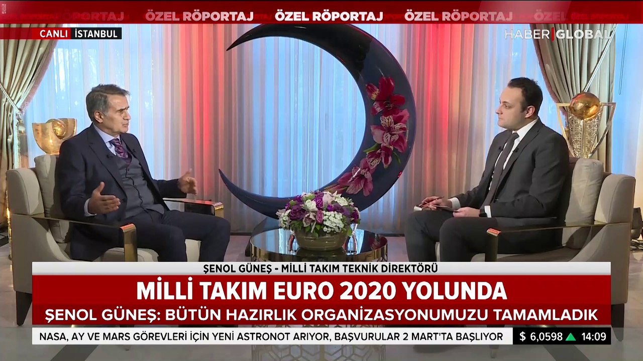 Şenol Güneş Haber Global'de