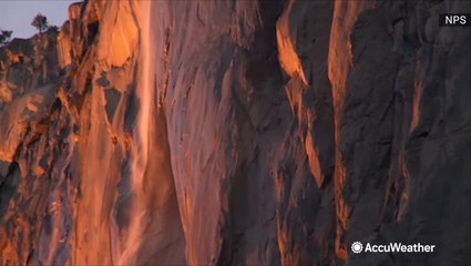 Lack of rain and snow stops famous "firefall"