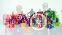 Learn Colors With Animal - Learn Colors with Spider-Man and Avengers Toys, Play Doh Heads, and Hot Wheels Cars!