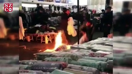 Esnafın alev alan piknik tüpüyle mücadelesi