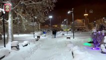Sivas Valiliği tarihi mekanların kar altındaki görüntülerinden klip hazırladı
