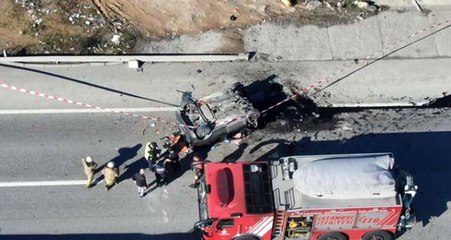 Şile yolunda otomobil, seyir halindeki iş makinesine arkadan çarptı! 1 ölü, 2 yaralı